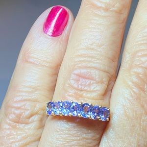 Clyde Duneier Tanzanite 14K Yellow Gold Band Ring